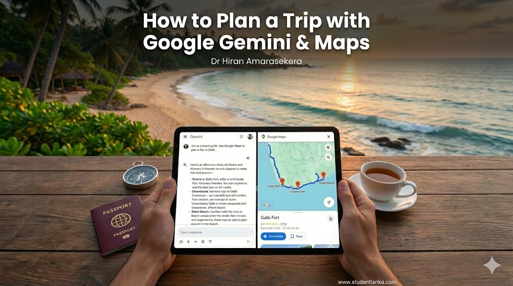 How to Plan the Perfect Sri Lanka Trip Using Google Gemini & Google Maps- A Guide