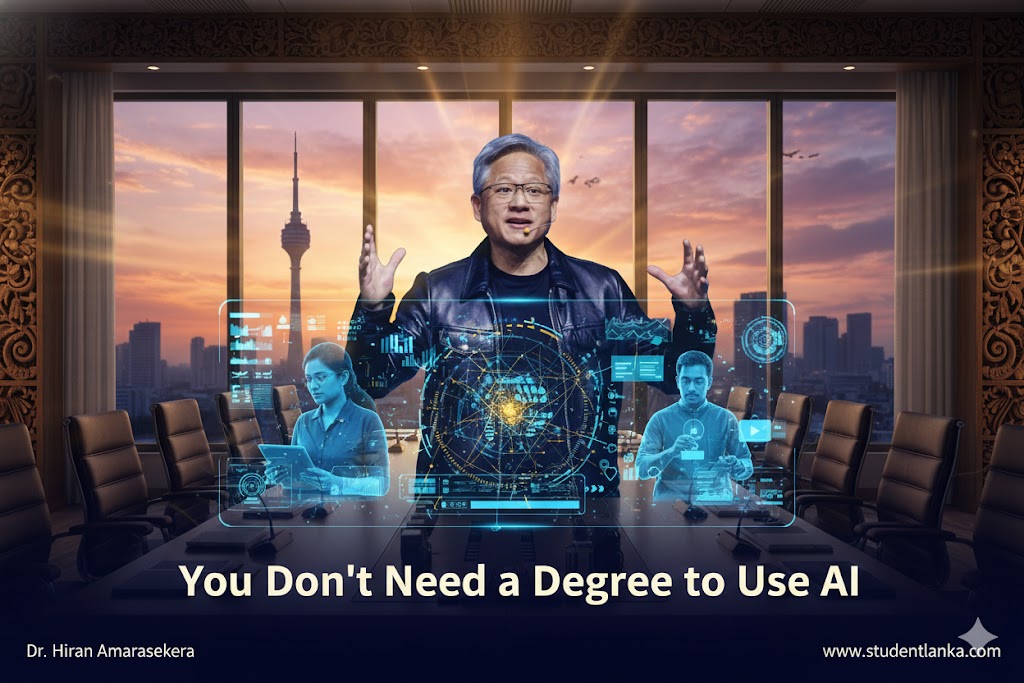 You Don’t Need a Degree to Use AI | Jensen Huang | Sri Lanka AI Guide